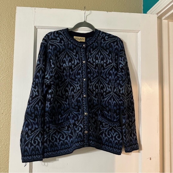 Intiwara alpaca cardigan size L - Picture 2 of 11